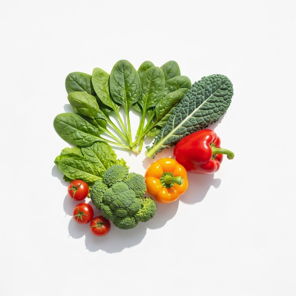 Leafy greens and vegetables