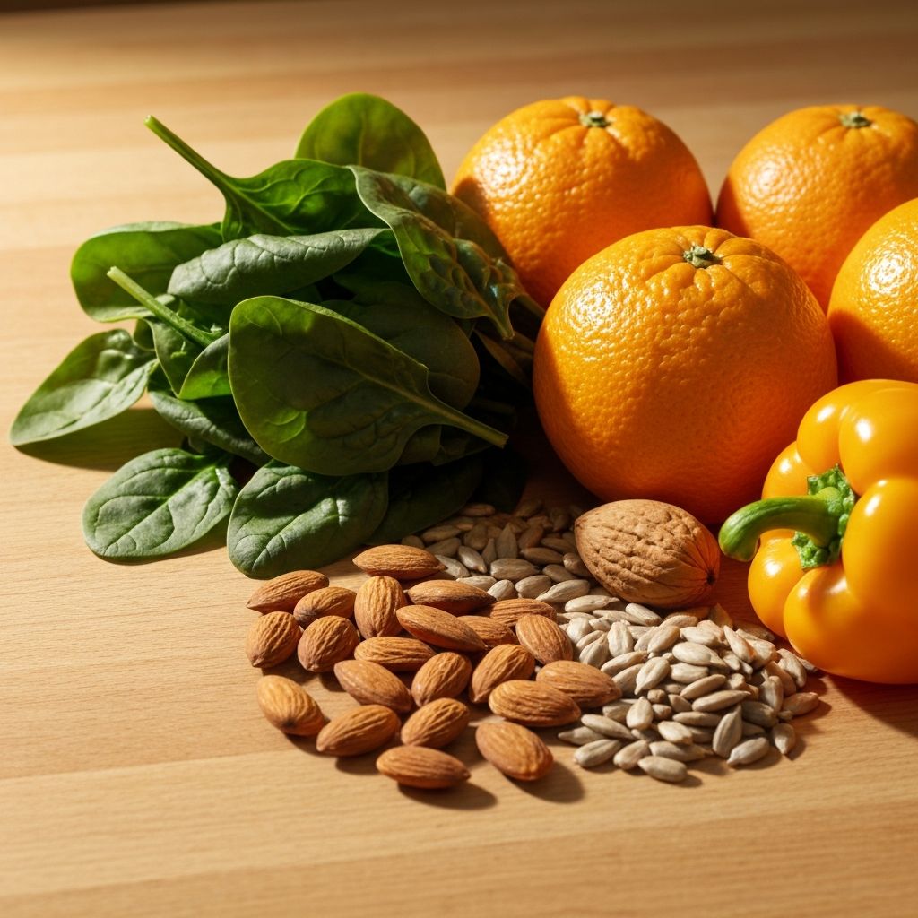 Various vitamin-rich foods